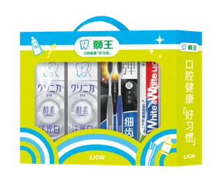 狮王齿力佳注光白口腔护理套组