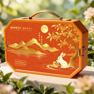 鲍师傅 偏爱流心月饼礼盒400g