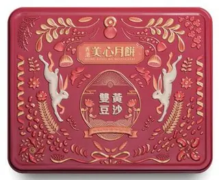 美心双黄豆沙月饼礼盒740g