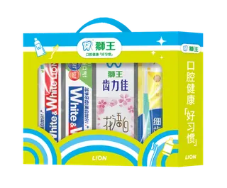 狮王齿力佳花语白口腔护理套组