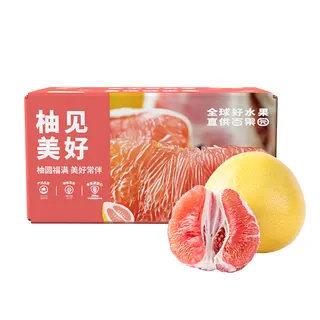 百果园红肉蜜柚2粒彩箱装
