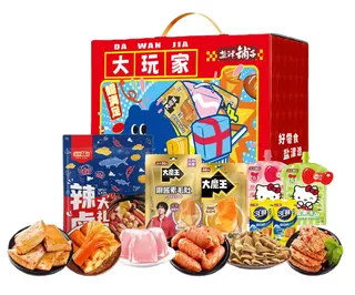 盐津铺子-食力大玩家零食礼盒624g