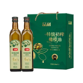 品利特级初榨橄榄油绿水青山500ml*2礼盒