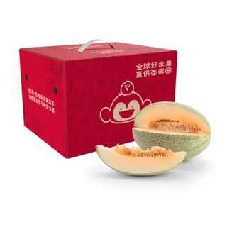 百果园沙漠蜜瓜（中 ）2粒礼盒装
