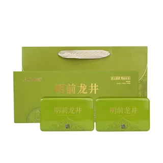 茶马世家品味春光明前特级龙井礼盒装200g（100g*2罐）