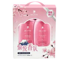 日本进口蝶印水润丝滑洗护2件套