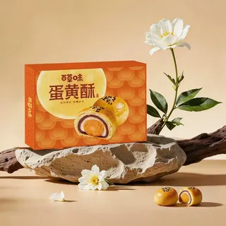 百草味十枚蛋黄酥500g