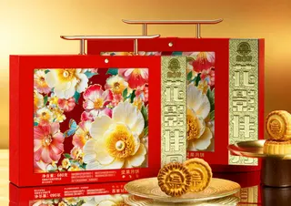 集味轩花影伴月坚果月饼礼盒680g