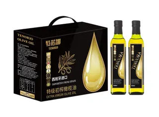 特诺娜特级初榨橄榄油黑色精装礼盒250ml*2