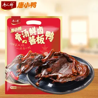 唐人神唐小鸭骨汤鲜卤酱板鸭（短保）325g