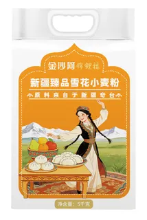 金沙河新疆臻品雪花小麦粉5kg