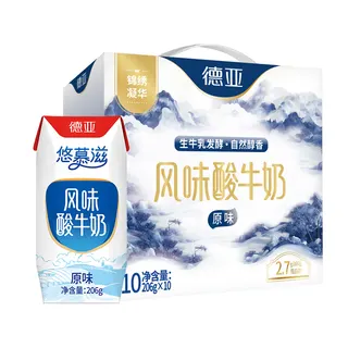 德亚（锦绣凝华）风味酸牛奶原味206g*10