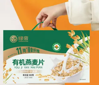 绿帝有机燕麦片900克