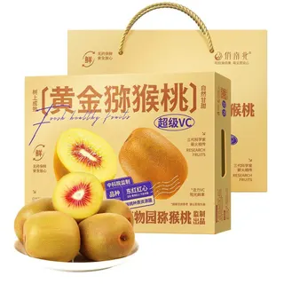 俏南北 中科院黄金猕猴桃礼盒 （手提袋）净果约2.1kg（20枚装）