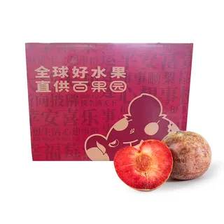 百果园新疆恐龙蛋李（中）3斤彩箱装