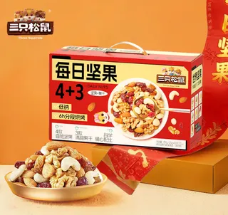 【三只松鼠】每日坚果（4+3）
（30袋装）