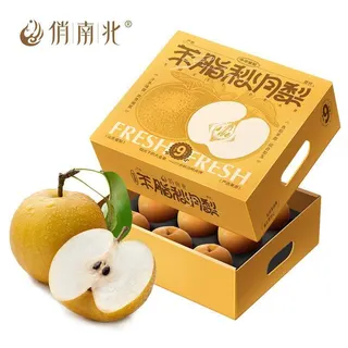 俏南北 羊脂秋月梨礼盒 
8斤装秋月梨