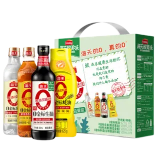 海天·0添加调味品礼盒-轻量装1500ml+625g