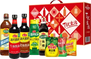 海天·T优生活调味品礼盒-超值装2800ml+1295g